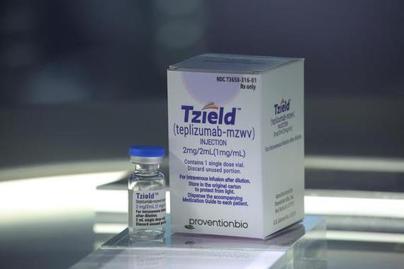 Sanofi's Tzield makes its Asia debut during the China International Import Expo in Shanghai in November 2023. (Photo provided to chinadaily.com.cn)