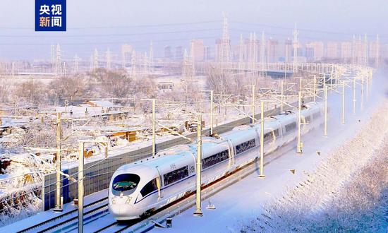 China's first high-speed railway built for extreme cold in the country's northeast region handles 1 billion passenger trips