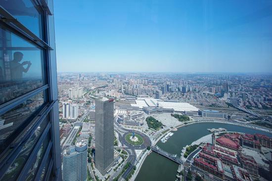 'The Summit of Tianjin' sightseeing hall opens to public