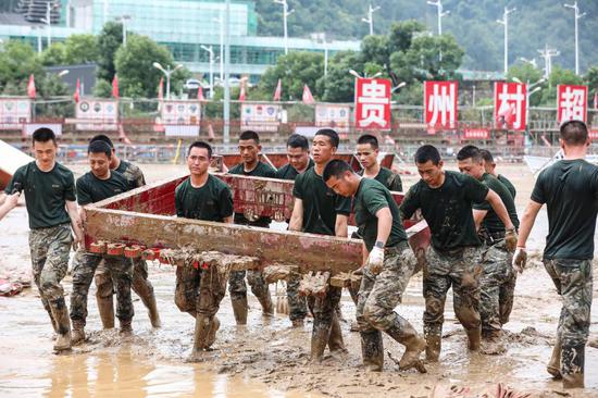Rescue underway in flood-affected counties of Guizhou