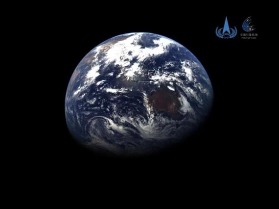 This image released by the China National Space Administration (CNSA) shows a view of the Earth captured by the Tianwen-2 probe on May 30, 2025 and post-processed by scientific researchers. (Photo/CNSA) This image released by the China National Space Administration (CNSA) shows a view of the Earth captured by the Tianwen-2 probe on May 30, 2025 and post-processed by scientific researchers. (Photo/CNSA)