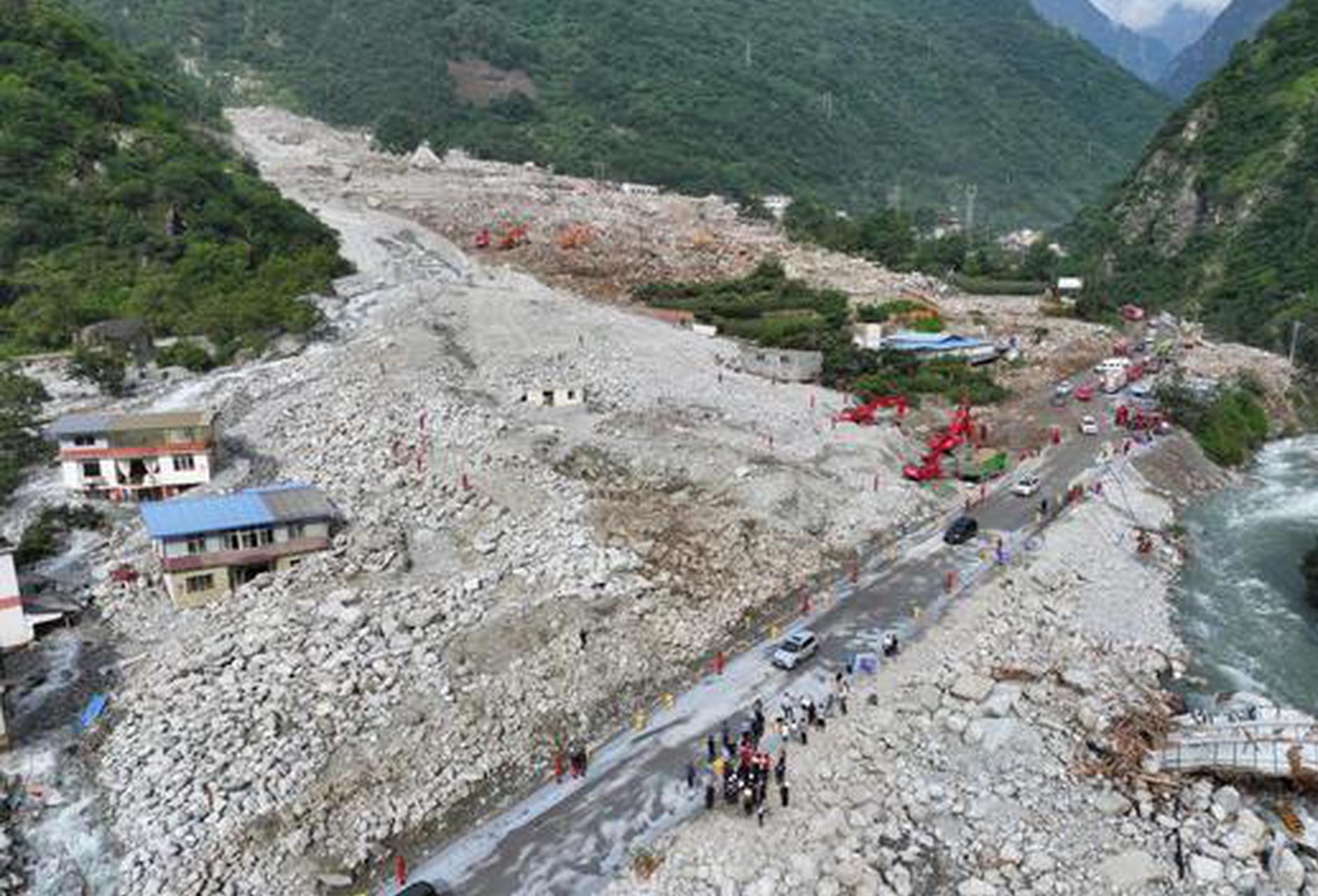 Mudslide at China-Nepal border port leaves 17 people missing