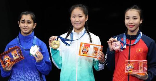 Chinese athlete Chen Mengyue wins gold in women's 52kg Sanda final at Chengdu World Games 