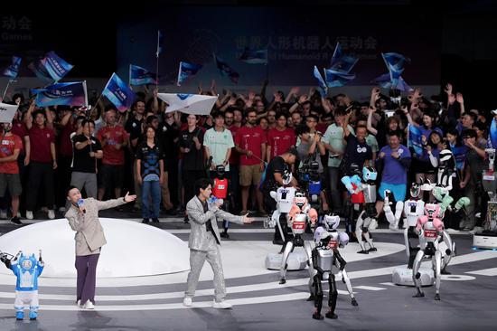 World Humanoid Sports Games open in Beijing