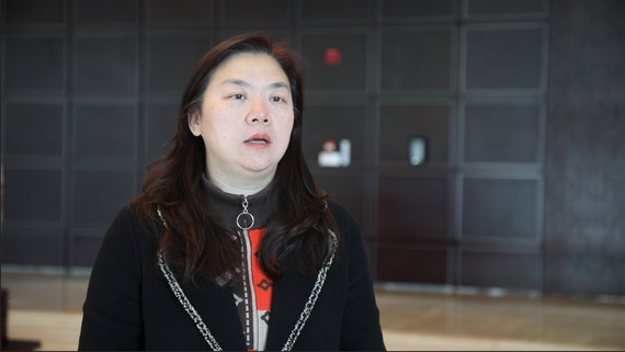 Tang Lihong, CPO of Wuhan Zhongshang Commercial Group Company Limited,receives an interview.