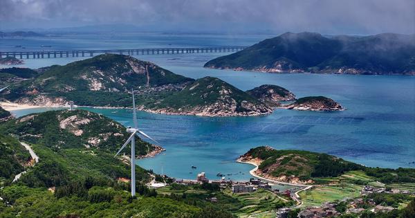 Coastal scenery of Pingtan Island in Fujian