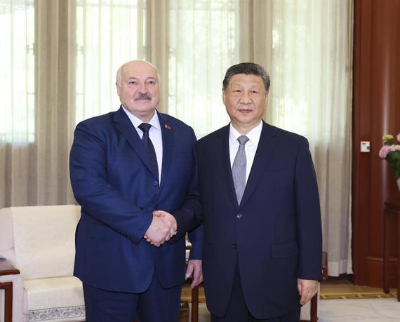 President Xi Jinping meets with Belarusian President Alexander Lukashenko in Beijing, June 4, 2025. (Photo/Xinhua)