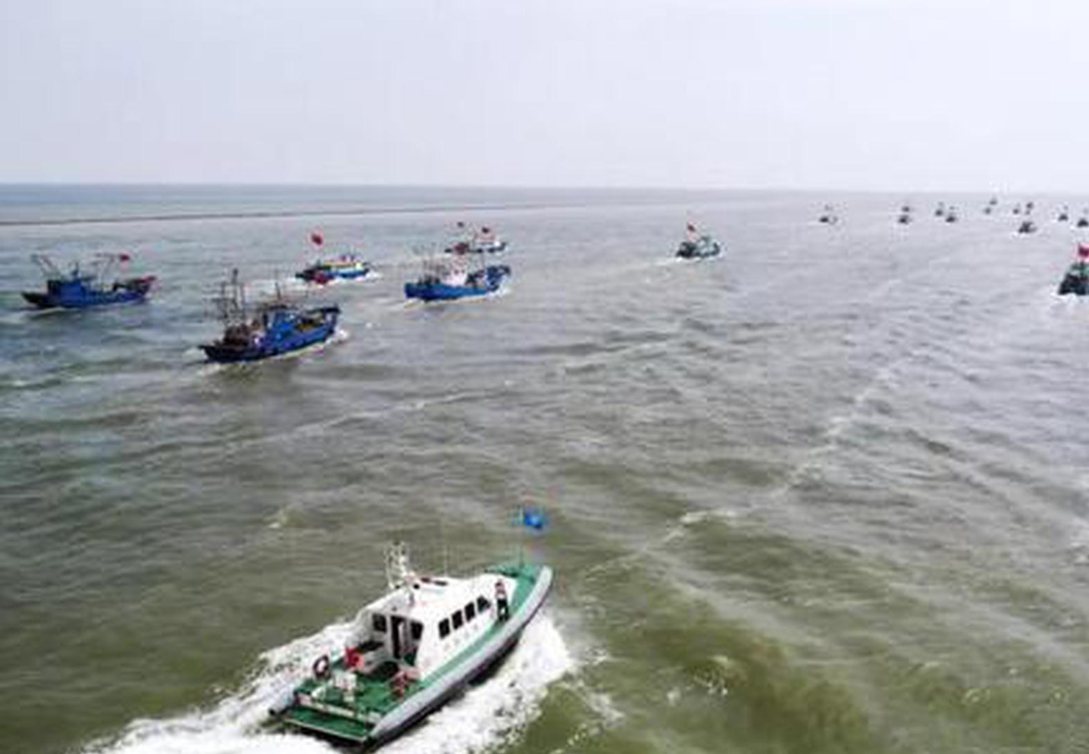 Largest-scale law enforcement force deployed to escort fishing in Yellow Sea, Bohai Sea