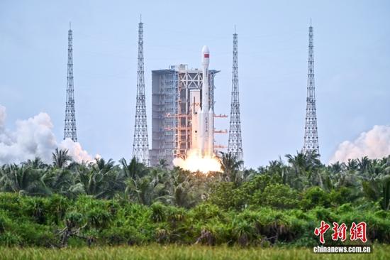 A modified Long March-7 rocket, carrying the Yaogan-45 satellite, lifts off from the Wenchang Spacecraft Launch Site, Hainan, September 9, 2025. (Photo: China News Service/ Luo Yunfei) A modified Long March-7 rocket, carrying the Yaogan-45 satellite, lifts off from the Wenchang Spacecraft Launch Site, Hainan, September 9, 2025. (Photo: China News Service/ Luo Yunfei)