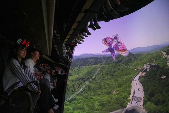 Shanghai Disney Resort announces plans to expand one of its most popular attractions, Soaring Over the Horizon. The expansion of the ride will increase its capacity by about 50 percent while adding a new finale to the aerial adventure. (Photo provided to chinadaily.com.cn)