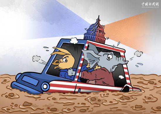 Comicomment: Partisan standoff leaves U.S. government mired in shutdown
