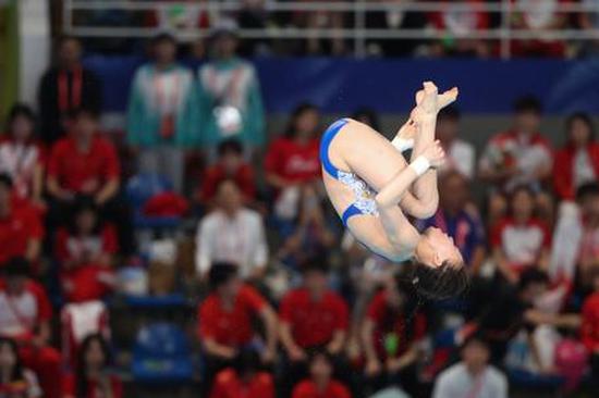 Chen Yuxi claims National Games gold in 10-meter platform diving