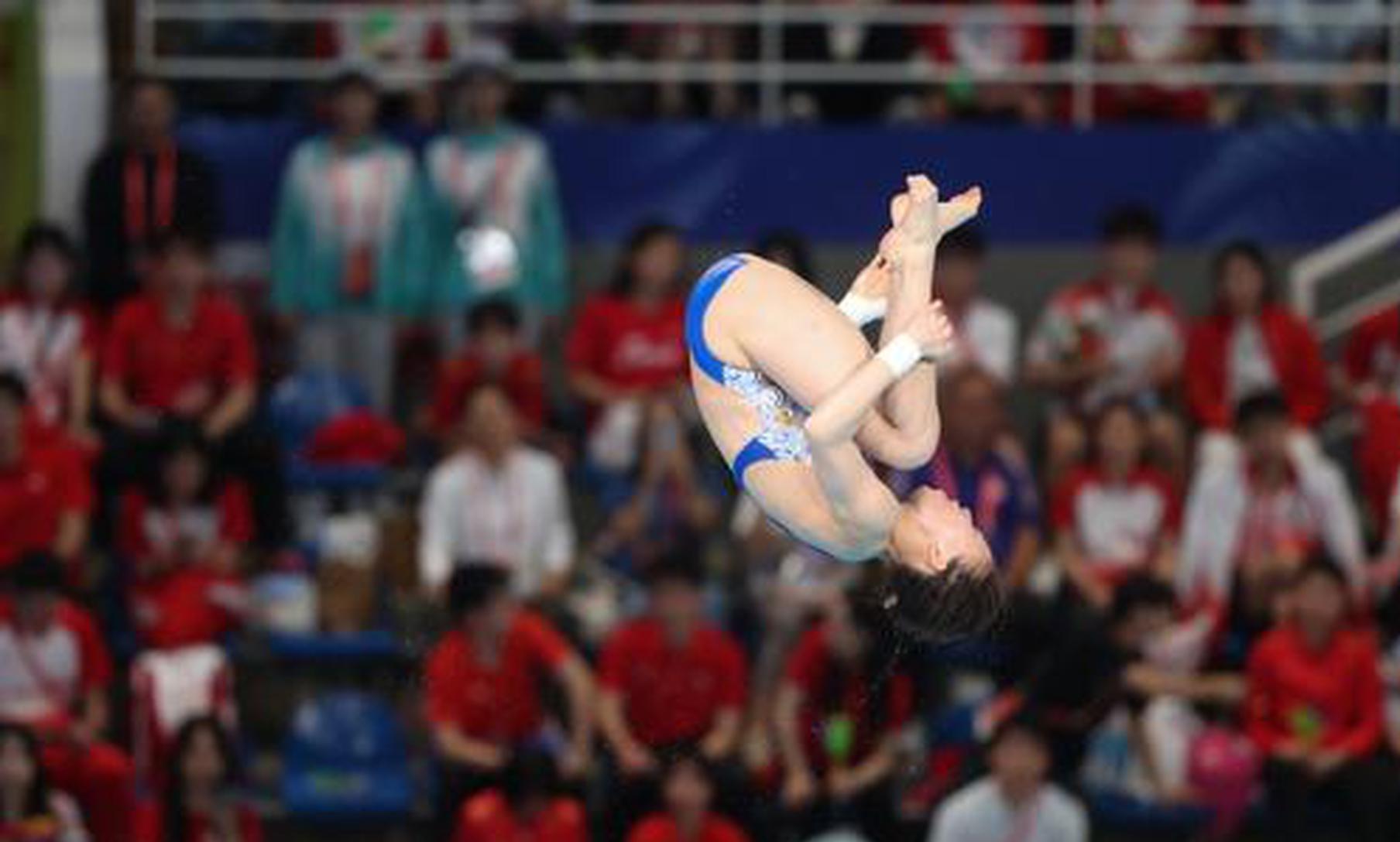 Chen Yuxi claims National Games gold in 10-meter platform diving