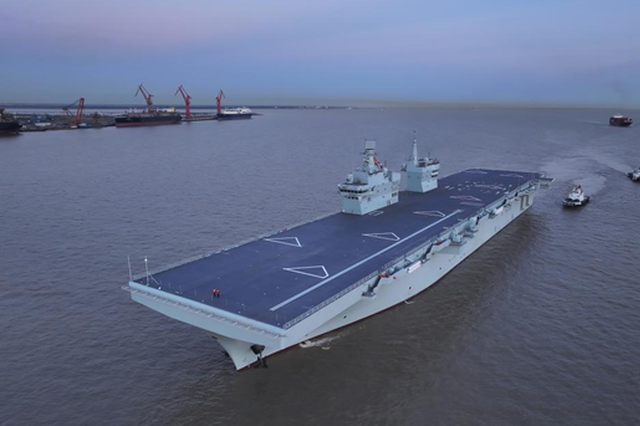 Chinese PLA Navy's amphibious assault ship 'Sichuan' completes first sea trial