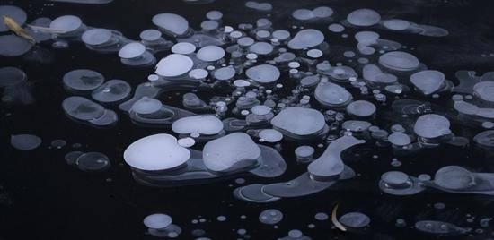 Ice forms on Songhua River as temperatures drop