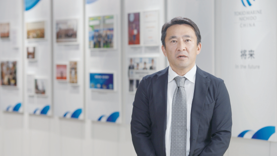 Ichiro Yubaraki, director and general manager of Tokyo Marine Nichido Fire Insurance (China) Co., LTD. [Photo/Kang Yuzhan]