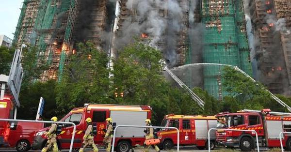 Fire engulfs Hong Kong residential blocks, killing 44 people