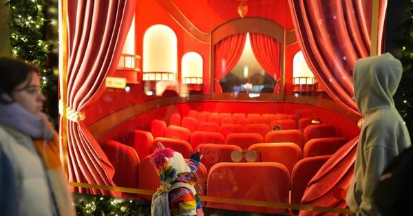 Holiday window displays light up New York City