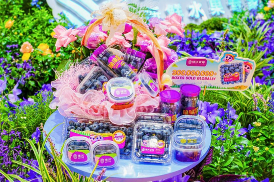 Joyvio Blueberries from Peruvian origins at the CIIE.

[Photo provided by Joy Wing Mau]