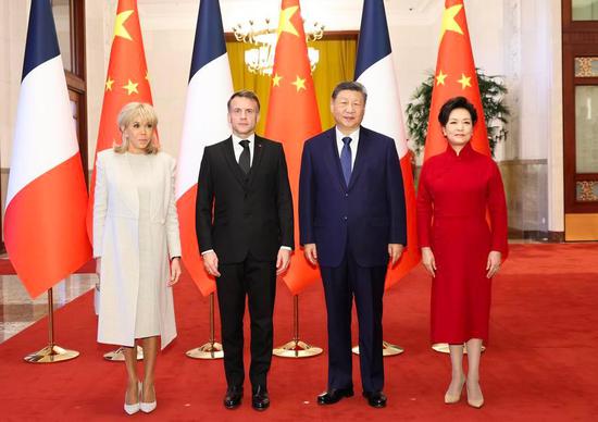 Chinese, French leaders vow to strengthen bilateral cooperation