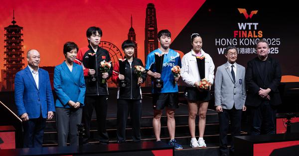 Team China Sun Yingsha, Wang Chuqin win silver at the WTT Finals Hong Kong 2025