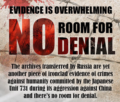 Newly released Russia-transferred Japanese Unit 731 atrocity archives reveal human experiments, biological warfare committed by Japanese Imperial Army: FM
