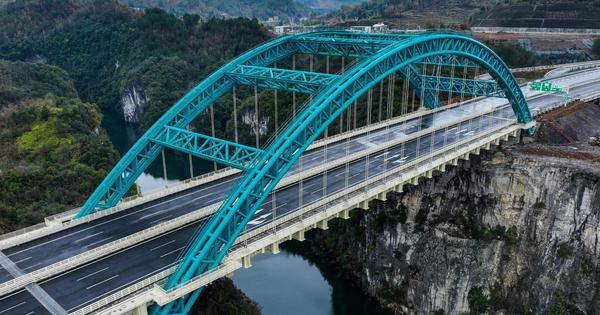 Grand bridge ready for traffic operation in Guizhou