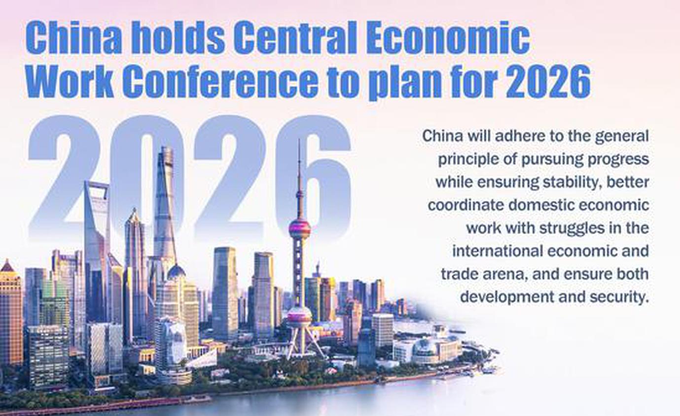 In Numbers: China holds Central Economic Work Conference to plan for 2026