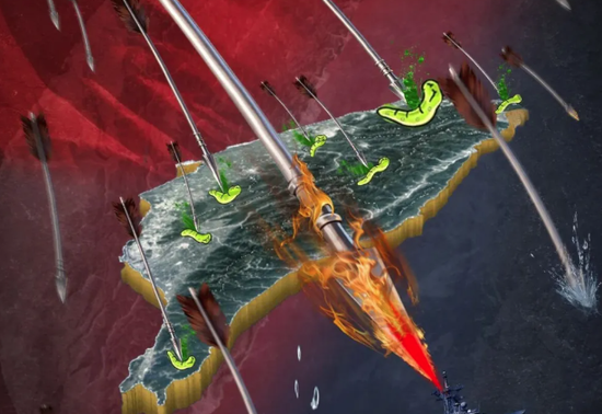 PLA Eastern Theater Command conducts live fire training on maritime targets to the north and southwest of Taiwan Island