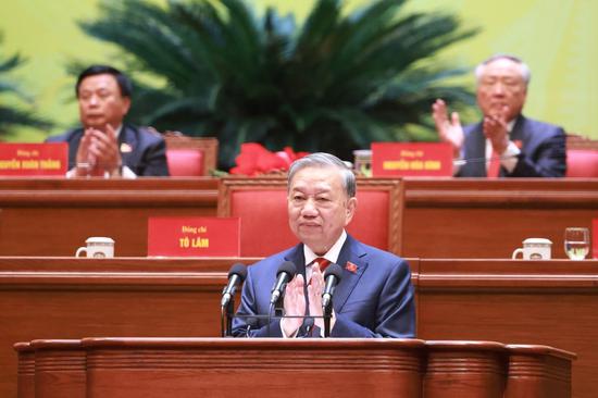 Xi greets To Lam on election as Vietnam party leader