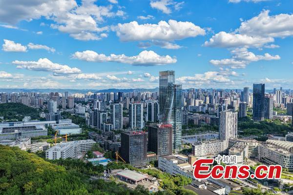 The Chongqing Liangjiang New Area Administrative District. (Photo provided to Ecns by Wang Jiaxi)