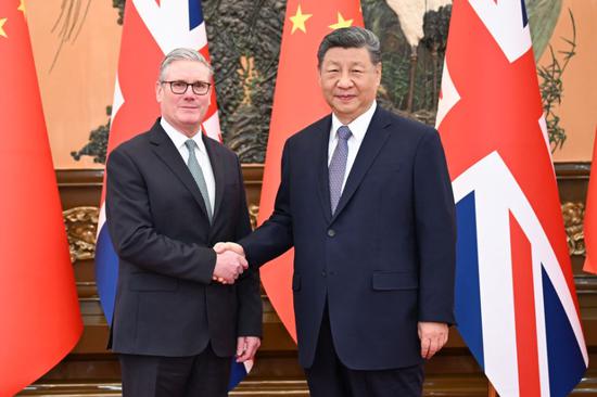 Xi calls on China, Britain to jointly advocate, practice true multilateralism