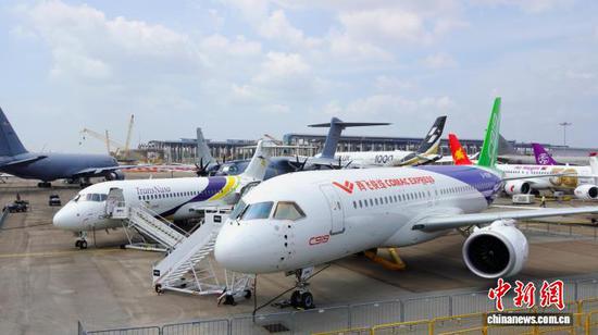 The C909 and C919 aircraft.(Photo  from COMAC)