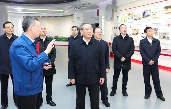 Chinese Premier Li Qiang, also a member of the Standing Committee of the Political Bureau of the Communist Party of China (CPC) Central Committee, visits the Jier Machine-Tool Group Co., Ltd., in east China's Shandong Province, February 2, 2026. （Photo/Xinhua)