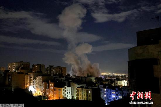 Smoke rises in Tehran amid U.S.-Israel attacks
