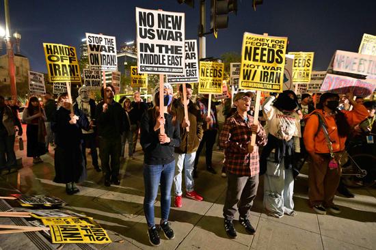 Protests held across the U.S. against American, Israeli attacks on Iran