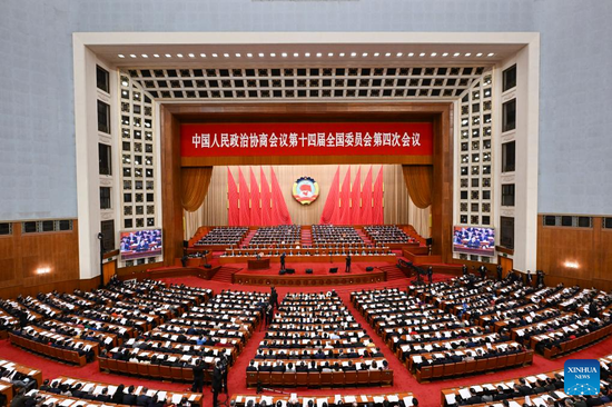 China's top political advisory body holds 3rd plenary meeting of annual session