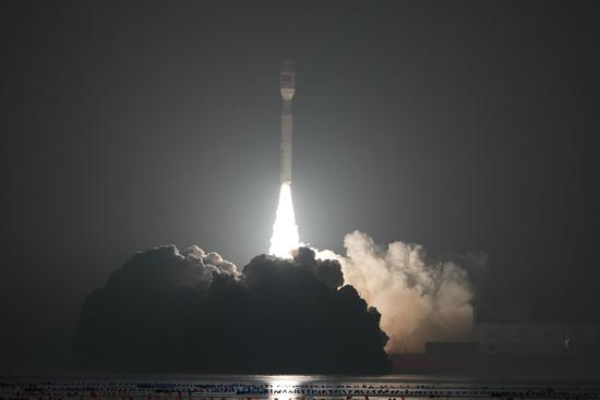 China launches satellite group CentiSpace 02 from sea