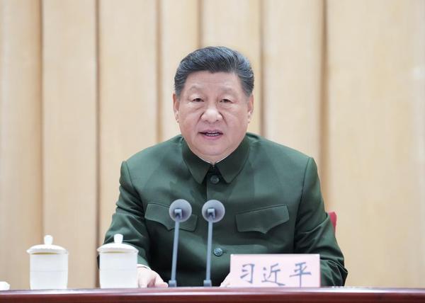 Chinese President Xi Jinping, also general secretary of the Communist Party of China Central Committee and chairman of the Central Military Commission, addresses a training session for high-ranking military officials in Beijing, capital of China, April 8, 2026. The training session opened at the National Defense University in Beijing on Wednesday. (Xinhua/Li Gang)