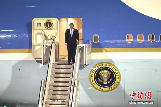 U.S. President Donald Trump arrives in Beijing for state visit to China