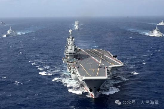Chinese PLA Navy sends Liaoning aircraft carrier group to Western Pacific for routine training