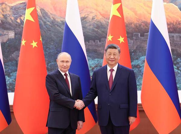 Chinese President Xi Jinping holds talks with Russian President Vladimir Putin, who is on a state visit to China, at the Great Hall of the People in Beijing, capital of China, May 20, 2026. (Xinhua/Huang Jingwen)