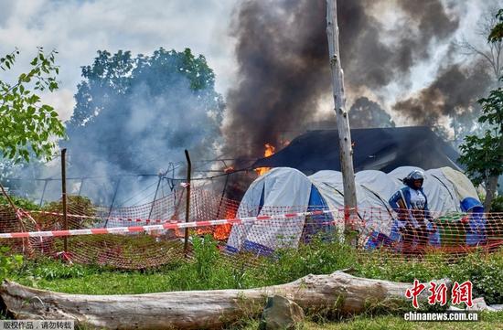 Fire breaks out at Ebola treatment center in DR Congo