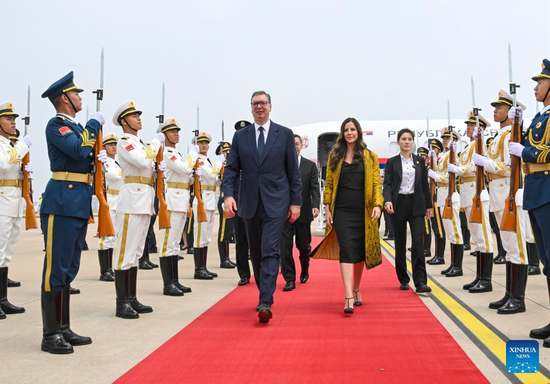 Serbian president arrives in Beijing for state visit to China