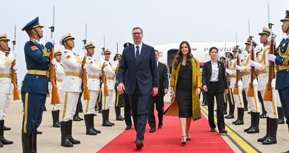 Serbian president arrives in Beijing for state visit to China