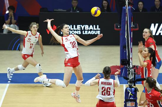 2026 FIVB Volleyball Women's Nations League in Nanjing: Poland beats Czech Republic 3-0