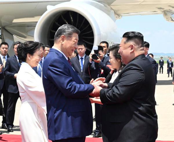 Xi Jinping, general secretary of the Communist Party of China Central Committee and Chinese president, arrives in Pyongyang for a state visit to the Democratic People's Republic of Korea (DPRK) on June 8, 2026. (Xinhua/Xie Huanchi)