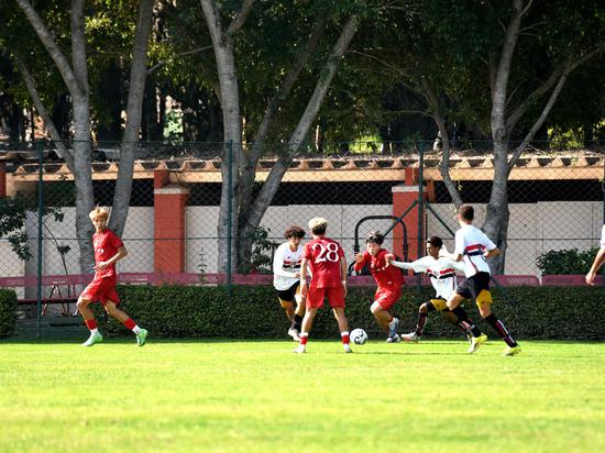 Mixed U17/U16 Chinese football squad begins Brazil invitational campaign
