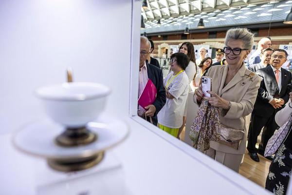 Katalin Bogyay, president of the Hungarian National Commission for UNESCO, visits a cultural event in Budapest, Hungary, on June 19, 2026. (Photo by Balazs Szekelyhidi/Xinhua)