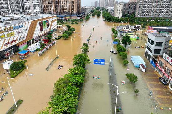 Flood relief efforts continue in Guangxi